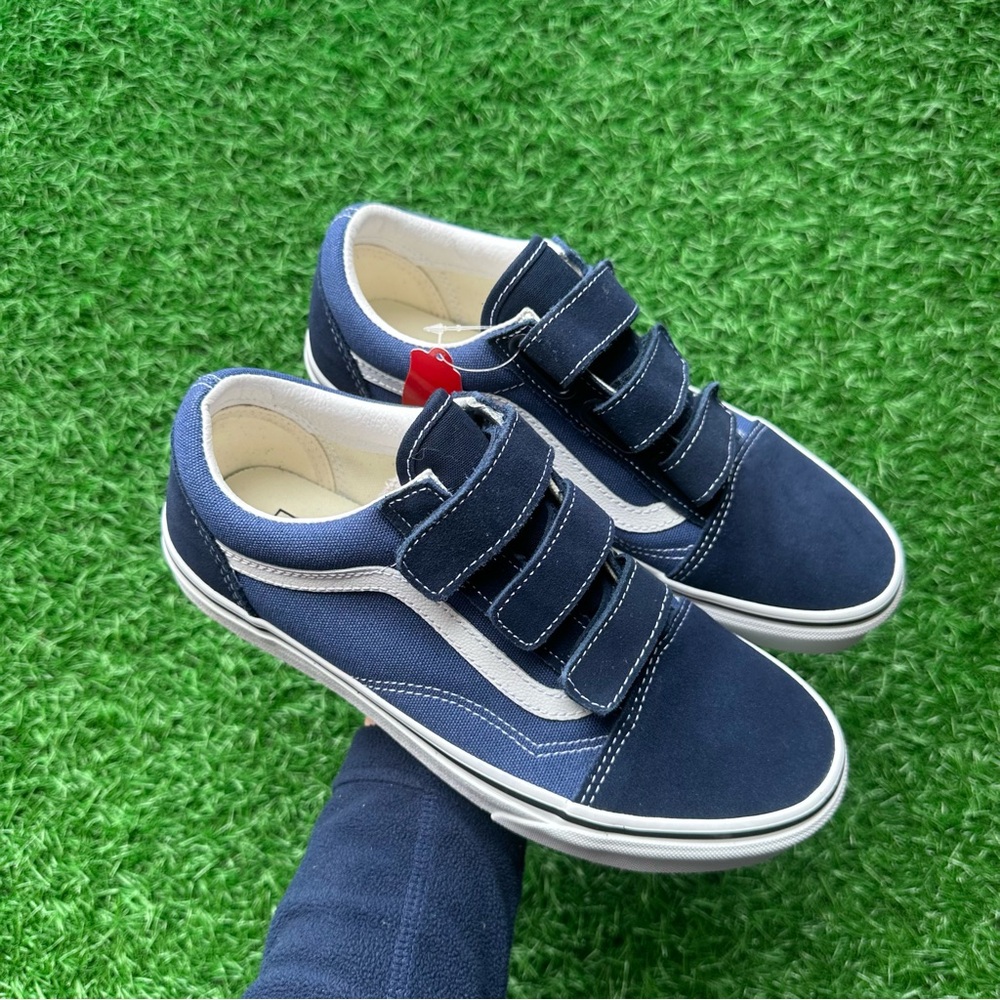 Vans Old Skool V Suede Canvas Dress Blues Navy - Picture 3 of 10